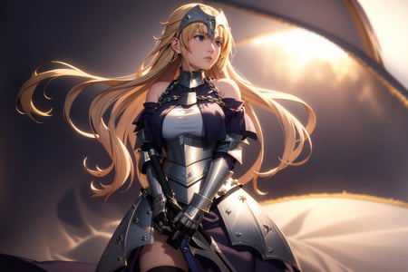 4289495945-1887237025-masterpiece, best quality,1girl,,solo, long hair, blonde hair, jeanne d'arc (fate), armor, blue eyes, weapon, sword, armored dre.png
